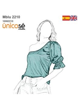 MOLDE BLUSA ASIMETRICA MUJER 2210