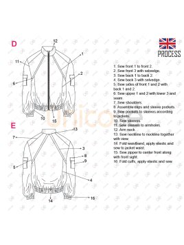 MOLDE CHAQUETA CORTES HOMBRE 2207