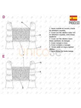 MOLDE TOP CON MANGAS MUJER 2218