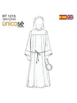 MOLDE TUNICA PRIMERA COMUNION RT 1215AD