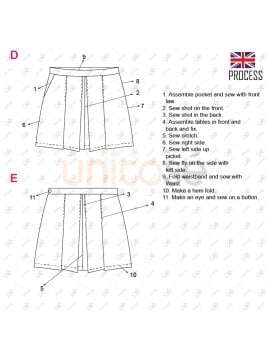 MOLDE FALDA SHORT ESCOLAR 2206