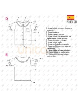 MOLDE BLUSA ESCOLAR 2201