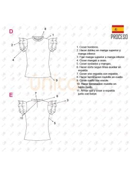 MOLDE BLUSA CERRADA MUJER 2213