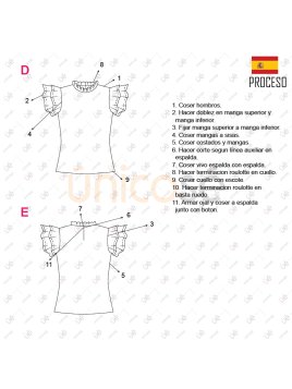 MOLDE BLUSA CERRADA MUJER 2213