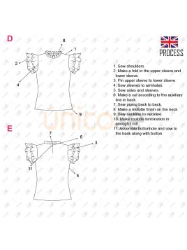 MOLDE BLUSA CERRADA MUJER 2213