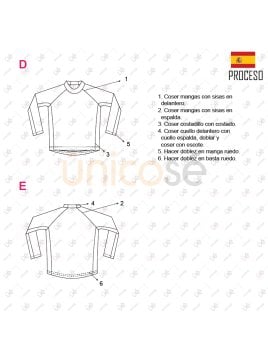 MOLDE POLERA RAGLAN HOMBRE 2211