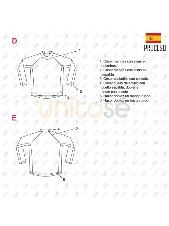 MOLDE POLERA RAGLAN HOMBRE 2211