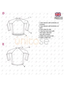 MOLDE POLERA RAGLAN HOMBRE 2211