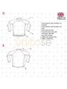 MOLDE POLERA RAGLAN HOMBRE 2211