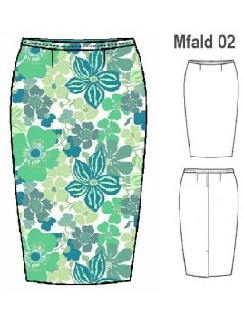 FALDA CLASICA AJUSTADA MUJER, FORRO INTE