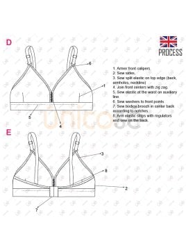 MOLDE INTERIOR BRALETE MUJER 2205
