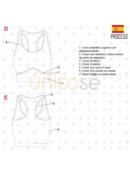 MOLDE TOP SIN MANGAS MUJER 2219