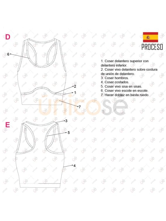 MOLDE TOP SIN MANGAS MUJER 2219