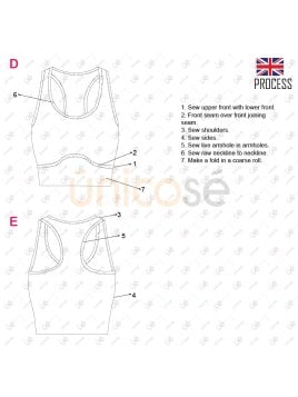 MOLDE TOP SIN MANGAS MUJER 2219