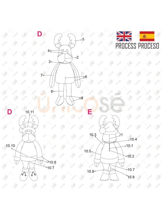 MOLDE RENO DE NAVIDAD MAN 2202