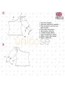 MOLDE BLUSA ASIMETRICA MUJER 2214