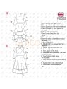 MOLDE VESTIDO MIDI MUJER 2224