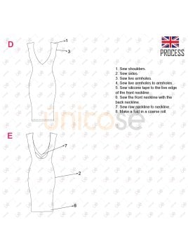 MOLDE VESTIDO AJUSTADO MUJER 2227