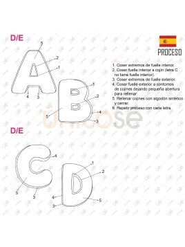 MOLDE COJIN ABECEDARIO ACC 2218