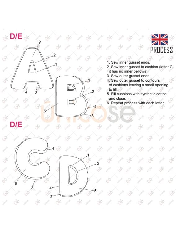 MOLDE COJIN ABECEDARIO ACC 2218
