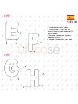 MOLDE COJIN ABECEDARIO ACC 2219