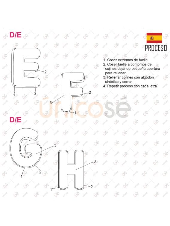 MOLDE COJIN ABECEDARIO ACC 2219
