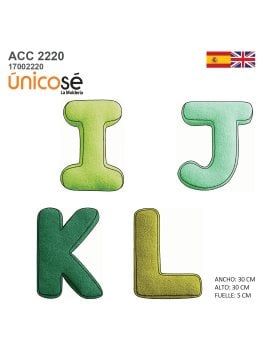 MOLDE COJIN ABECEDARIO ACC 2220