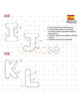 MOLDE COJIN ABECEDARIO ACC 2220