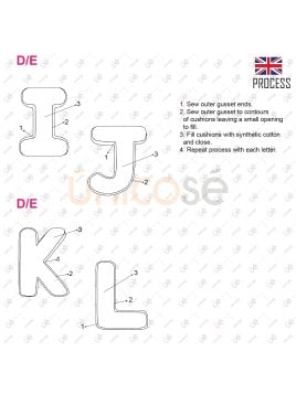 MOLDE COJIN ABECEDARIO ACC 2220