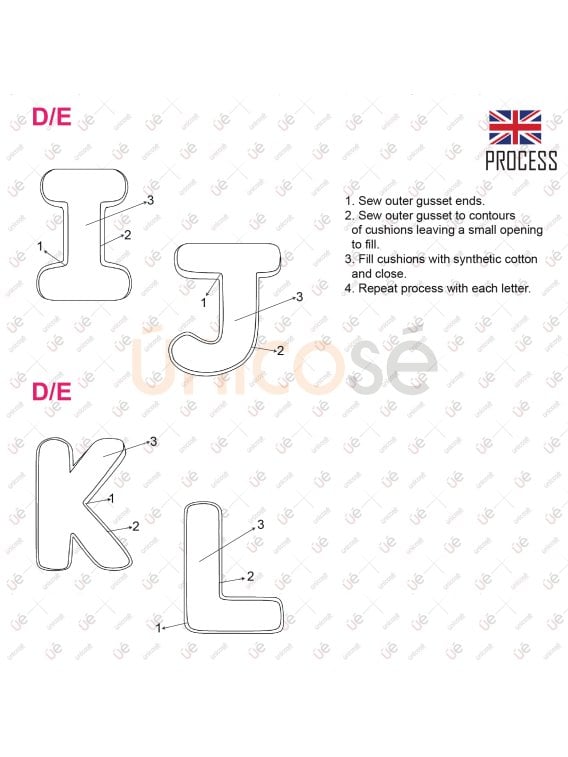 MOLDE COJIN ABECEDARIO ACC 2220