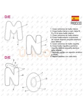 MOLDE COJIN ABECEDARIO ACC 2221