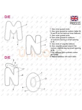 MOLDE COJIN ABECEDARIO ACC 2221