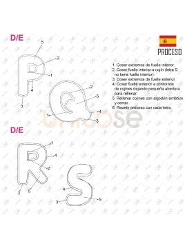 MOLDE COJIN ABECEDARIO ACC 2222