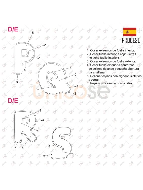 MOLDE COJIN ABECEDARIO ACC 2222