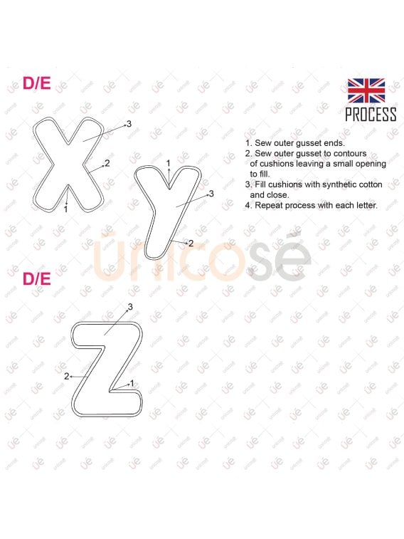 MOLDE COJIN ABECEDARIO ACC 2224