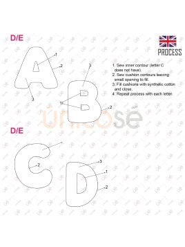MOLDE COJIN ABECEDARIO ACC 2225