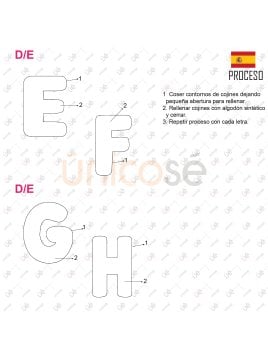 MOLDE COJIN ABECEDARIO ACC 2226