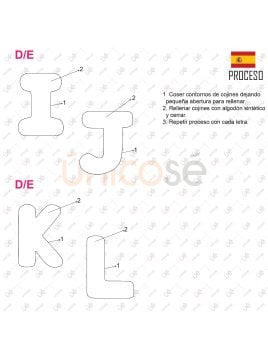 MOLDE COJIN ABECEDARIO ACC 2227