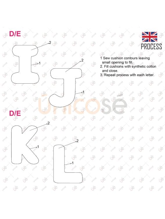 MOLDE COJIN ABECEDARIO ACC 2227
