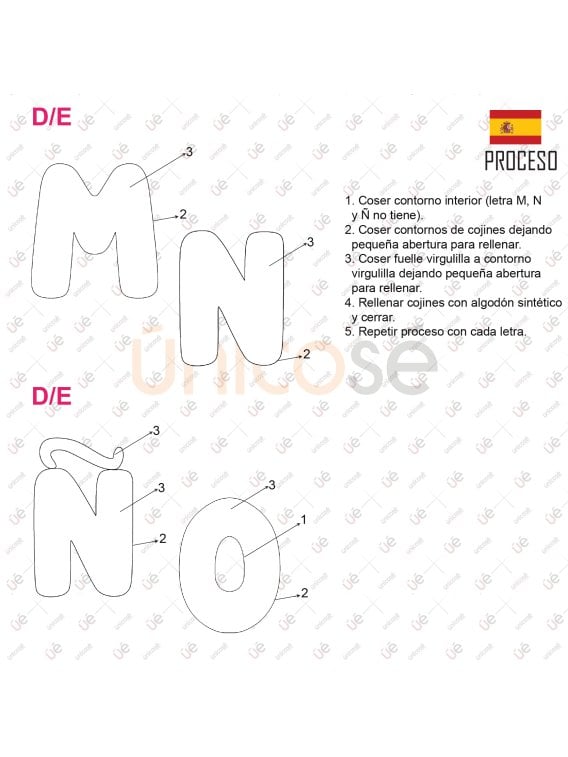 MOLDE COJIN ABECEDARIO ACC 2228