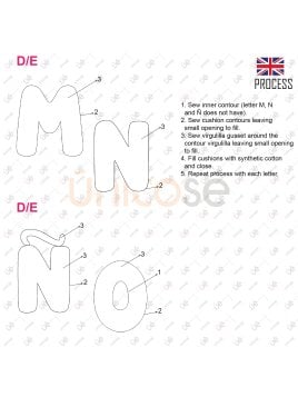 MOLDE COJIN ABECEDARIO ACC 2228