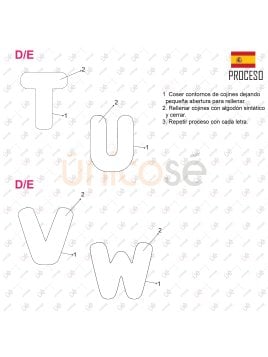 MOLDE COJIN ABECEDARIO ACC 2230