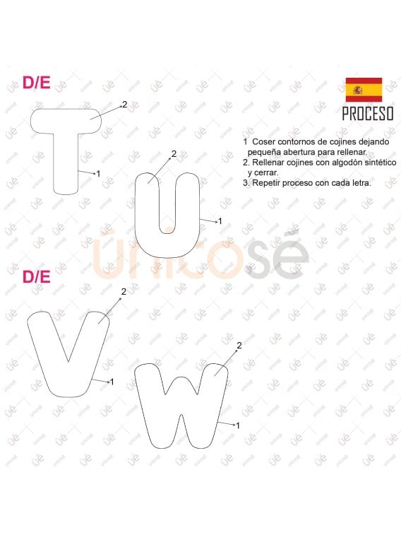 MOLDE COJIN ABECEDARIO ACC 2230