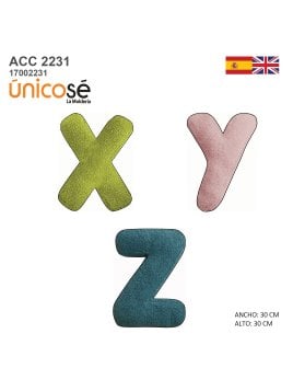 MOLDE COJIN ABECEDARIO 2231