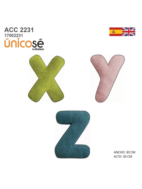 MOLDE COJIN ABECEDARIO 2231