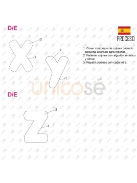 MOLDE COJIN ABECEDARIO 2231