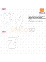 MOLDE COJIN ABECEDARIO 2231