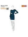 MOLDE VESTIDO ASIMETRICO MUJER 2229