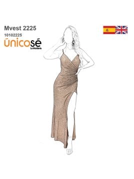 MOLDE VESTIDO LARGO MUJER 2225