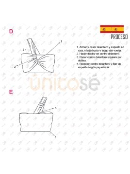 MOLDE TOP ASIMETRICO MUJER 2221